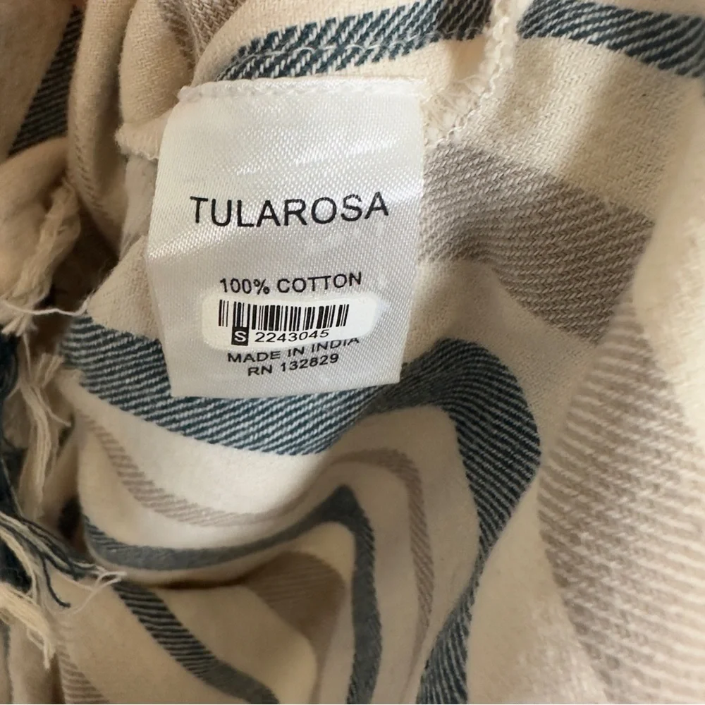 Tularosa didion wrap fringe striped mini dress - Picture 4 of 5